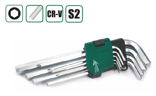 Набір шестигранних ключів Hex 1.5-10 мм 9 ед. Aeroforce AE-7137-1, фото 1