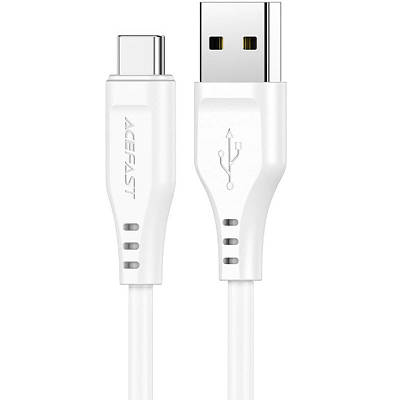 Дата кабель Acefast C3-04 USB-A to USB-C TPE (1m) white