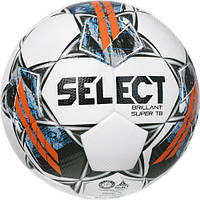 М'яч футбольний SELECT Brillant Super FIFA TB v22 White (FIFA QUALITY PRO) №5 (Оригінал)