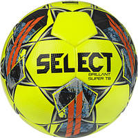 М'яч футбольний SELECT Brillant Super FIFA TB v22 YELLOW (FIFA QUALITY PRO) №5 (Оригінал)