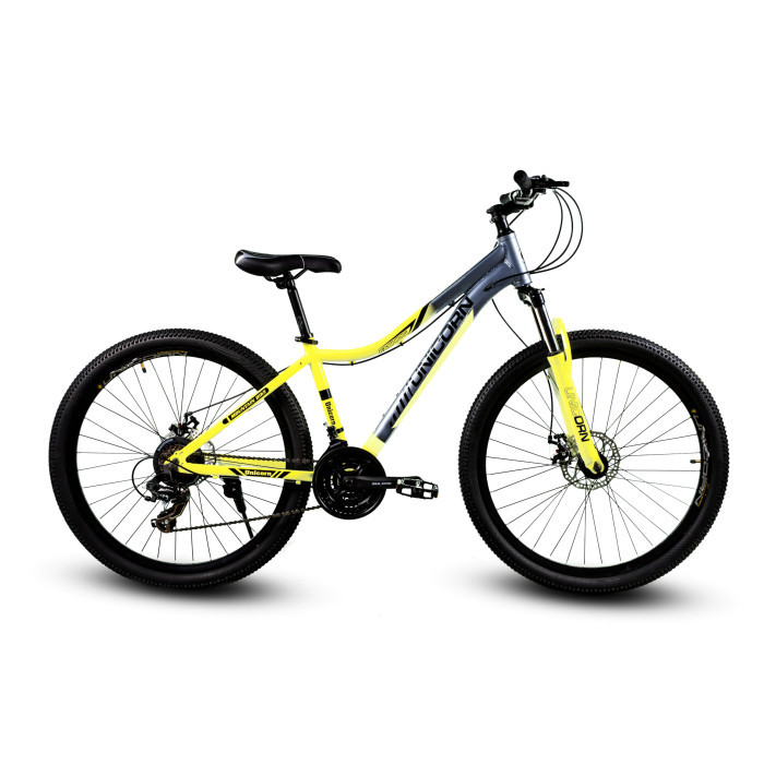 Гірський спортивний велосипед Unicorn Colibry Колеса 27,5" Рама 15" Алюміній жовтий