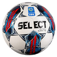 Футзальний м'яч SELECT Futsal Super TB White (FIFA QUALITY PRO) v23 АФУ №4 (Оригінал)