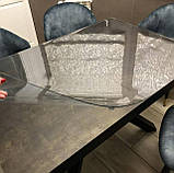 Пленка м'яке скло (захитування на стіл) скатертина на стіл Crystal 2 мм Прозора синіконова скатертина, фото 6