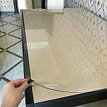 Пленка м'яке скло (захитування на стіл) скатертина на стіл Crystal 2 мм Прозора синіконова скатертина, фото 9