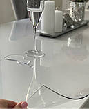 Пленка м'яке скло (захитування на стіл) скатертина на стіл Crystal 2 мм Прозора синіконова скатертина, фото 9