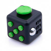 Кубик антистрес Fidget Cube 14123 чорний з зеленим 14123 vh