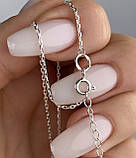 Срібне кольє ланцюжок з кулоном жіночий 1240.50, фото 2