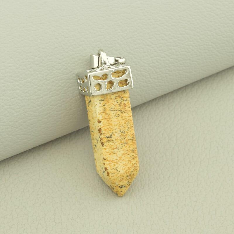 Кулон Яшма 37x10мм., фото 1