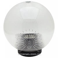 Вуличний світильник Куля діаметр 150 прозорий призматичний Lemanso PL2113 макс. 25W + база з E27