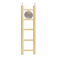 Драбинка дерев'яна з дзеркалом (20 см)