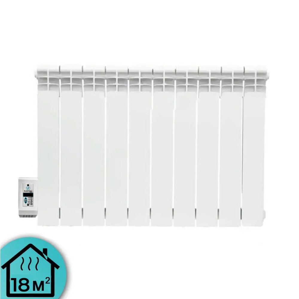 Електрорадіатор ELECTRO.10SL+ плюс 500/100 (200Вт) програматор зліва 1300Вт з настінними кріпленнями