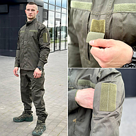 Костюм тактический олива (44 - 60р) рипстоп Армейская форма мужская для для национальной гвардии для ЗСУ