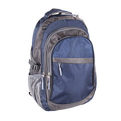 Рюкзак текстильний міський 1-2350 синій