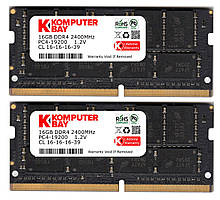 Пам'ять Kompyterbay 32GB 2X 16 GB 2400MHz DDR4 SODIMM