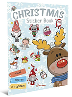 Книга з наліпками Веселі забавки Christmas sticker book Колядки (9789669359391)