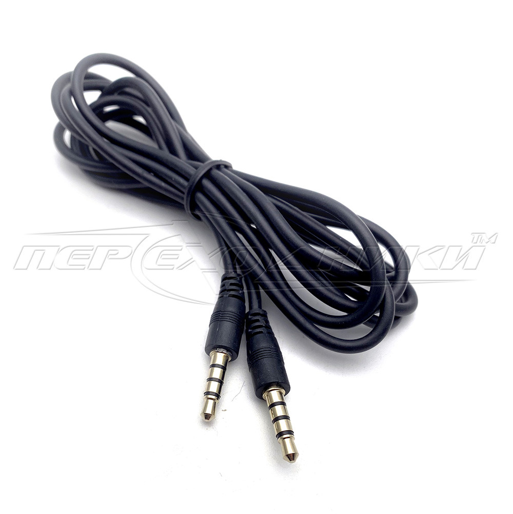 Аудіокабель AUX 3.5 mm 4 pin, 1.5 м