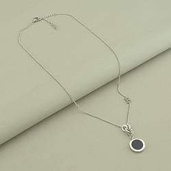 Підвіска 'Stainless Steel' Емаль 42 см. (родій)