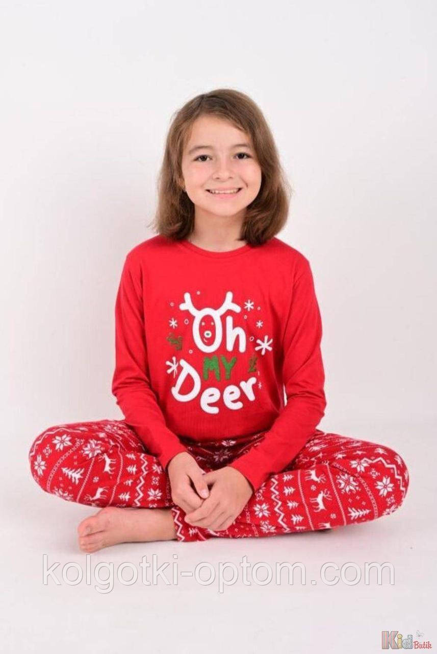 ОПТОМ Піжама червона універсальна для дитини "Oh My Deer" (110 см.)  Vitmo 8684200112835