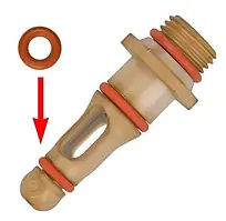 Гумовий ущільнювач (маленький) на носик бойлера кавомашин Saeco, Philips, Gaggia, NM01.057