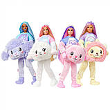 Лялька-сюрприз Barbie Cutie Reveal Lion Plush Оригінал Барбі в костюмі, Левеня Милашка проявляшка, лев Змінює колір, фото 5