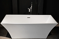 Ванна Окремо Стояча з Акрилу BRONE Riposo White Акрилова Прямокутна Ванна БРОНЕ 178*80*59cm, фото 5