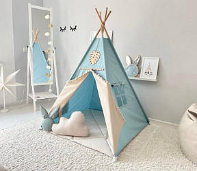 Вігвам ніжний біло-блакитний «У стилі Бохо»