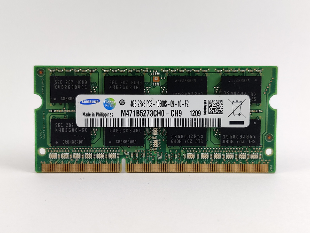 Оперативна пам'ять для ноутбука SODIMM Samsung DDR3 4Gb 1333MHz PC3-10600S (M471B5273CH0-CH9) Б/В