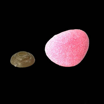 Оксамитовий носик 20 мм на безпечному кріпленні, колір рожевий