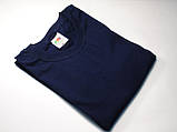 Глибоко темно синя футболка fruit of the loom Valuweight базова унісекс наві navy, фото 3