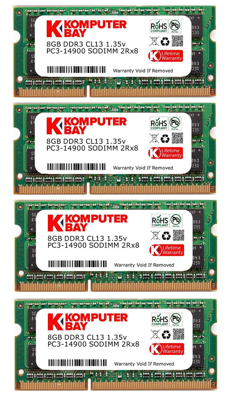 Пам'ять Kompyterbay 32GB (4X 8 GB) 1867Mhz DDR3 SODIMM