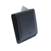 Портмоне шкіряне Tony Perotti Cortina 5064 унісекс чорний, фото 4