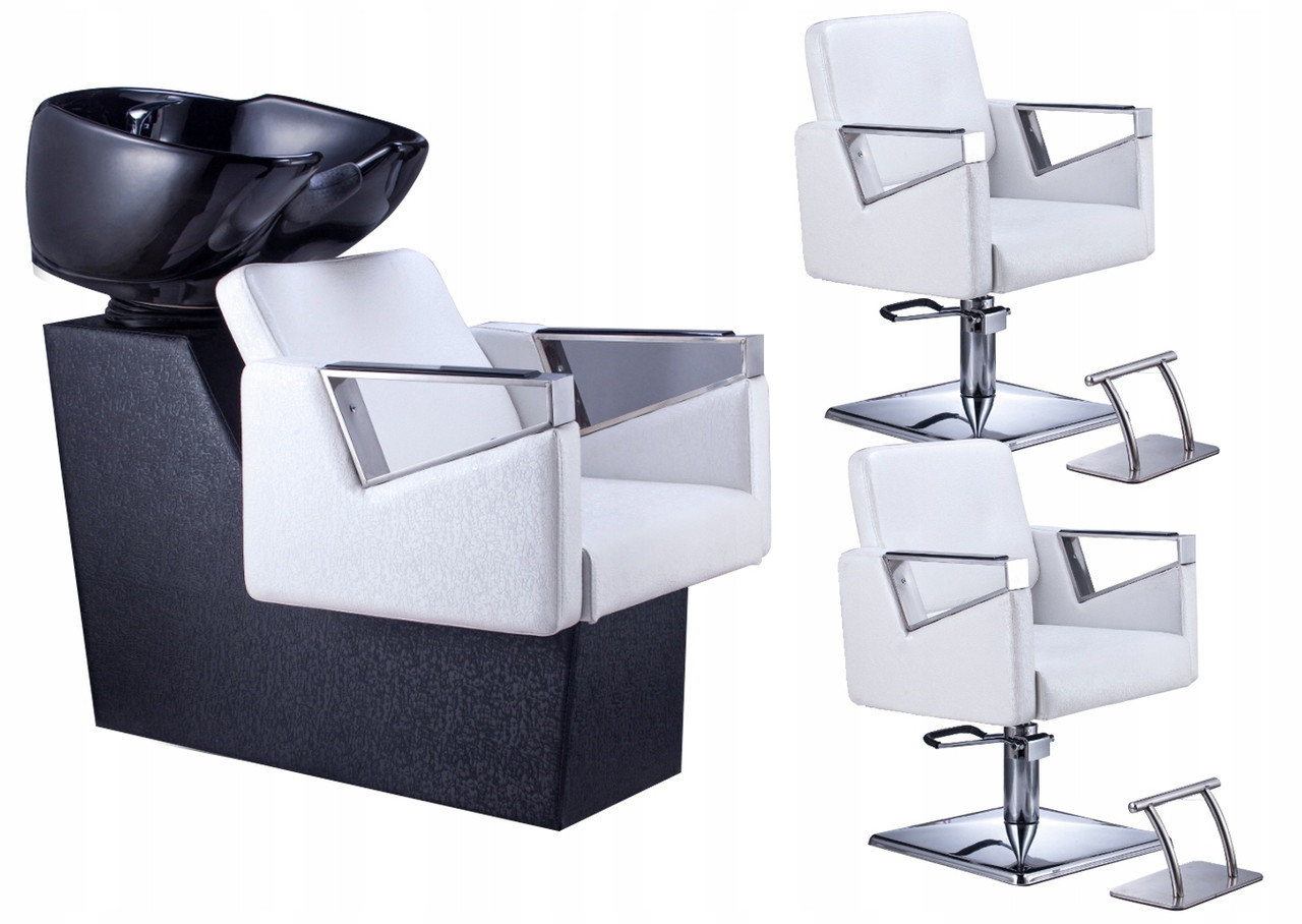 Кресло-мойка парикмахерская Tomas + 2 кресла + 2 подставки - фото 2 - id-p2068586321