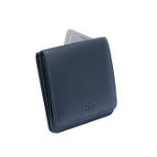 Портмоне шкіряне Tony Perotti Cortina 5064 унісекс Синій, фото 4