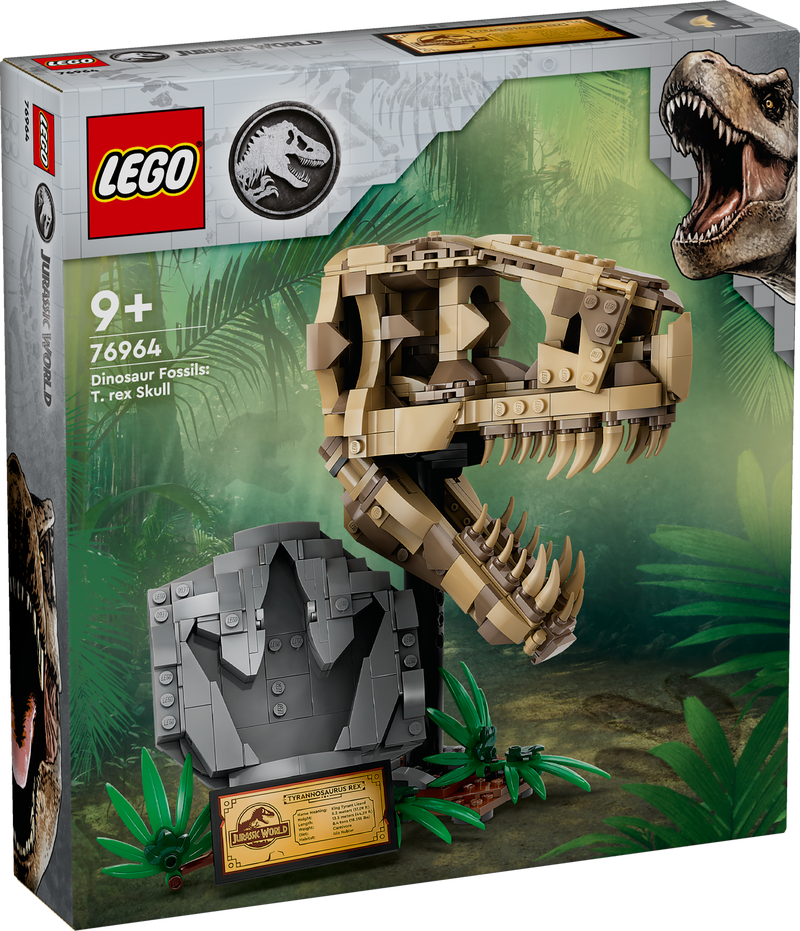 Lego Jurassic World Скам'янілості динозаврів Череп тиранозавра 76964, фото 1