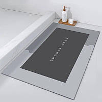 Універсальний швидковисихний килимок для ванної кімнати, душу, кухні, передпокою, водопоглинальний килим коричневої