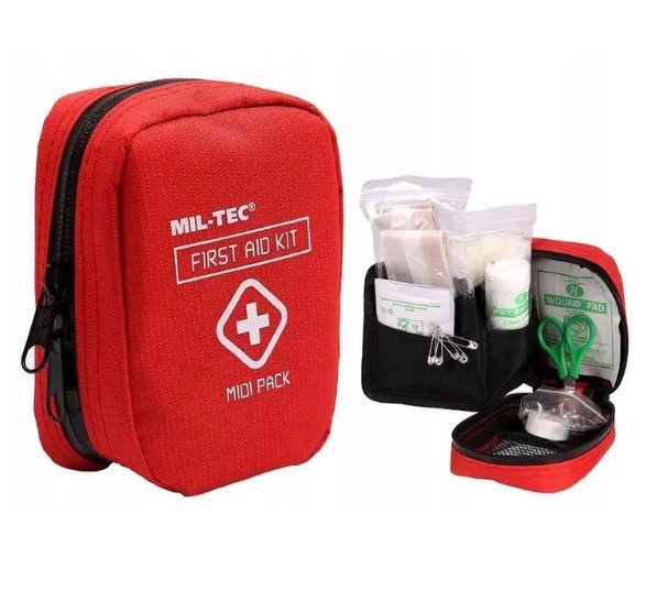 Комплект першої допомоги тактичний Mil-Tec First Aid Pack Mini - червоний (16025810).PeremogaUA