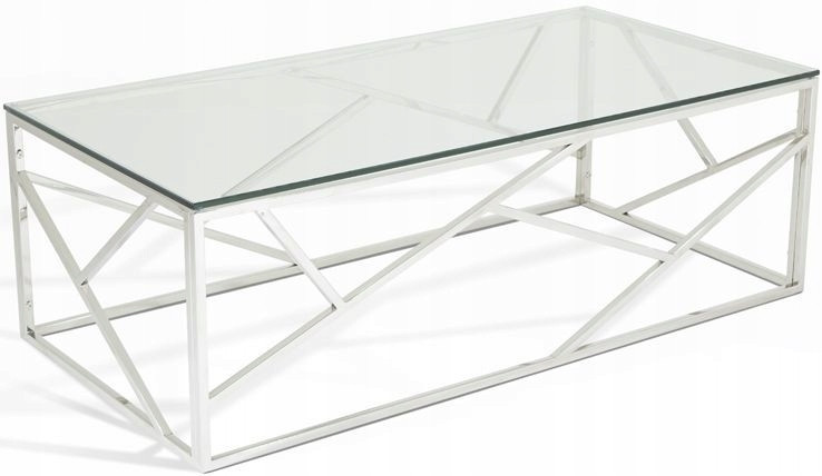 Журнальный столик хромированная сталь GLAMOUR EXCLUSIVE 2 стекло - фото 1 - id-p2068570683
