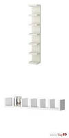 IKEA настенная полка WHITE 190x30 см книжный шкаф