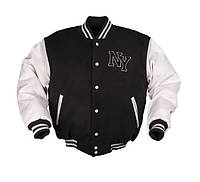 Куртка тактическая бомбер Mil-Tec NY Baseball - Black/White 10370002.PeremogaUA