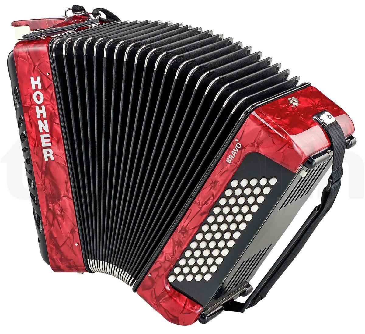 Аккордеон Hohner Bravo II 60 Red silent key - фото 1 - id-p2068609869