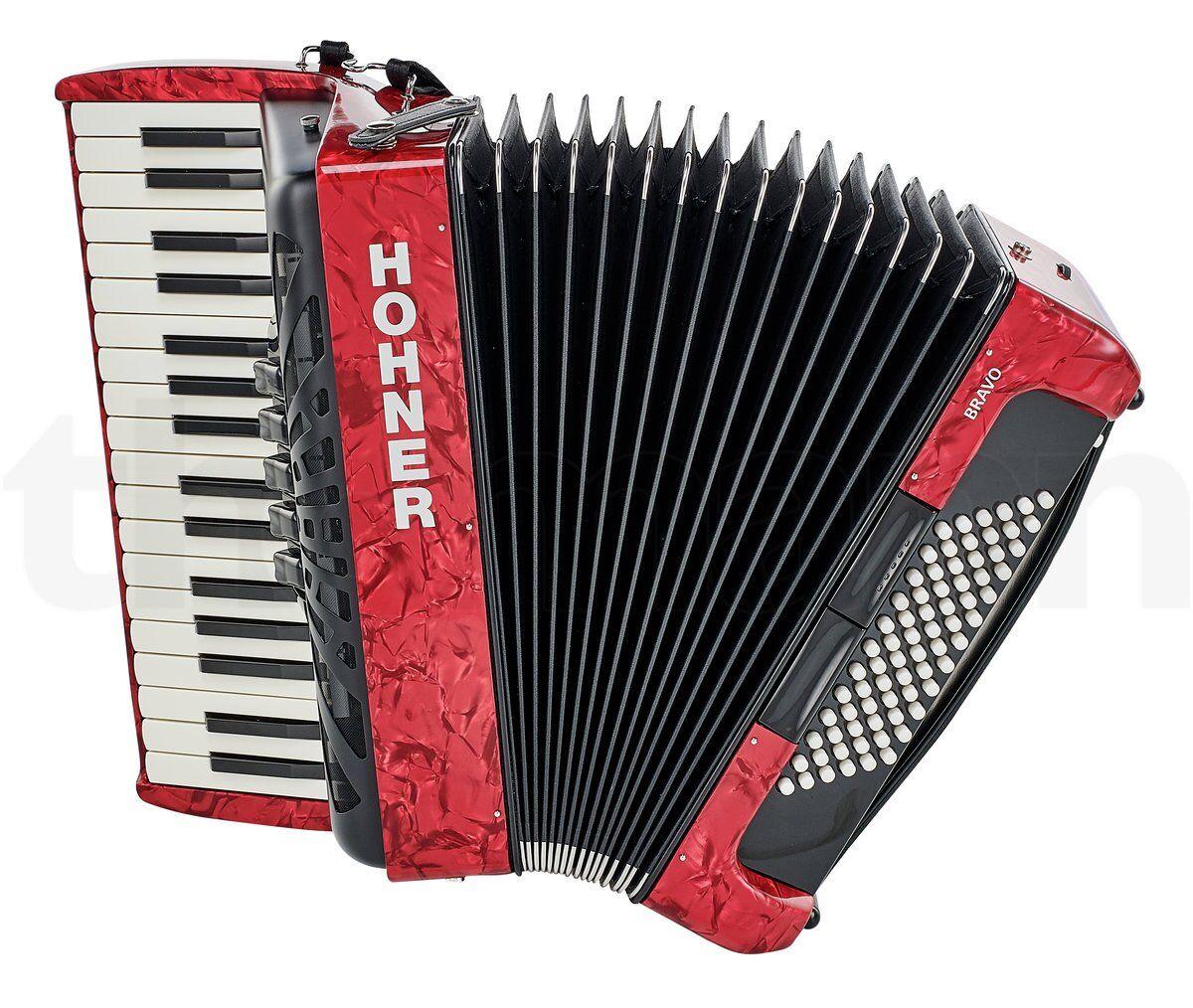 Аккордеон Hohner Bravo III 72 Red silent key - фото 2 - id-p2068609879