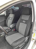 Автомобільні чохли авточохли салону на сидіння Nika Hyundai Solaris 10-17 Хендай Солярис