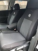 Автомобильные чехлы авточехлы салона на сиденья VIP Volkswagen Touareg черные 02-10 Фольксваген Таурег