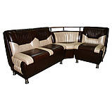 Кухонний кут Бриз 2 не розкладний (FM/ФМ) 1750х1300х610 h850 (2 кат), фото 6