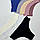 Трусики - бразиліани в рубчик з бавовни, зі швами оверлок, фото 3