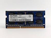 Оперативная память для ноутбука SODIMM Elpida DDR3 4Gb 1333MHz PC3-10600S (EBJ41UF8BCS0-DJ-F) Б/У