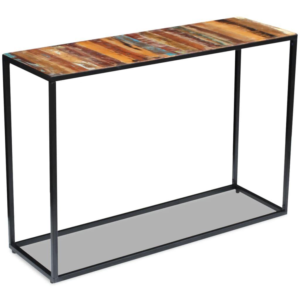 Консольний стіл 110x35x76 см Масив відновленої деревини - фото 1 - id-p2068624317