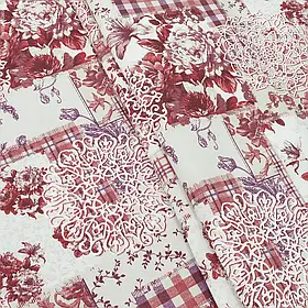 Декоративна тканина сінтія/cintia червоно-фіолетова (280см 163г/м² пог.м) 139928