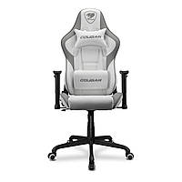 Кресло геймерское до 120 кг, дышащая экокожа, стальной каркас, белый Cougar Armor ELITE (White) - MegaLavka