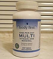 Витамины минералы Body First One Per Day Multi Vitamin and Mineral 240 табл one a day
